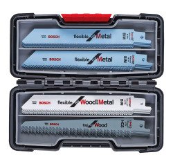 Set of 20 Bosch Professional metal and wood blades for reciprocating saw