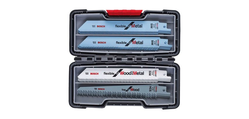 Set of 20 Bosch Professional metal and wood blades for reciprocating saw