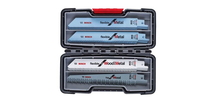 Coffret de 20 lames à métaux et à bois Bosch Professional pour scie sabre