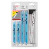 Pack de 6 lames métaux et bois Bosch Professional pour scie sabre