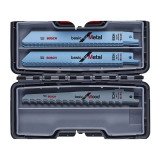 Cofret de 15 lames à métaux et bois Bosch Professional pour scie sabre