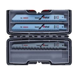 Cofret de 15 lames à métaux et bois Bosch Professional pour scie sabre