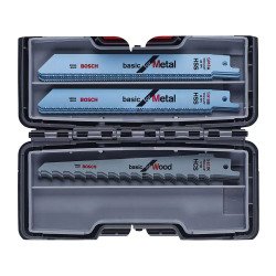 Cofret de 15 lames à métaux et bois Bosch Professional pour scie sabre
