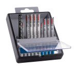 Coffret de 10 lames PRO bois et métal Bosch Professional pour scies sauteuses
