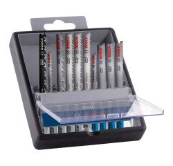 Set van 10 Bosch Professional PRO hout- en metaalzaagjes voor decoupeerzagen