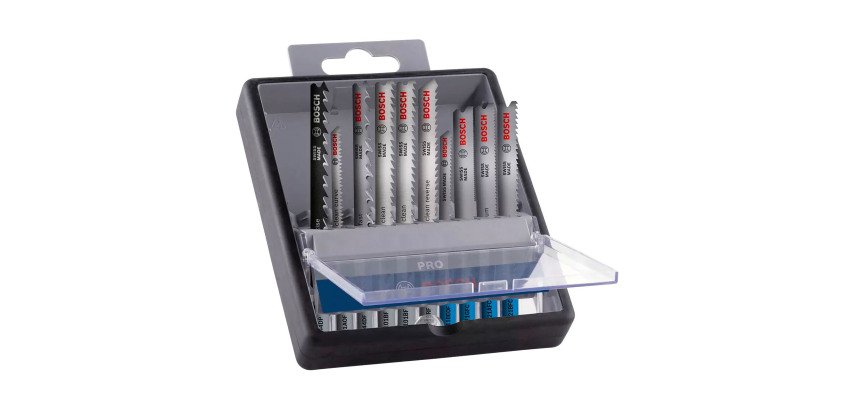 Set of 10 PRO wood and metal blades Bosch Professional for jigsaws