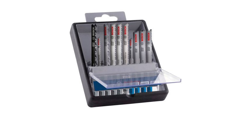 Coffret de 10 lames PRO bois et métal Bosch Professional pour scies sauteuses