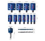Coffret Universel de 14 scies à trépans Expert Multi Material PC Plus Bosch Professional