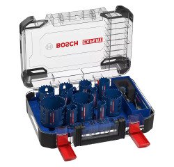 Koffer universele set met 14 gatzagen Expert Multi Material PC Plus Bosch Professional