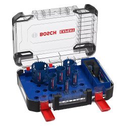 Coffret universel de 9 scies à trépans Expert Multi Material PC Plus Bosch Professional
