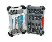 Kombiset mit 35 Zubehörteilen für Schraub- und Bohranwendungen in verschiedenen Materialien Bosch PRO Impact