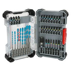Coffret mixte de 35 accessoires pour vissage et perçage multi-construction Bosch PRO Impact