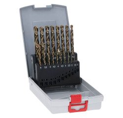 Coffret de 19 forets à hélices Bosch PRO Stainless Steel HSS-Co