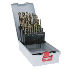 Coffret de 25 forets à hélices PRO Stainless Steel HSS-Co Bosch Professional