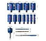 Coffret Universel de 15 Scies Trépans Expert Construction Material PC Plus Bosch Professional