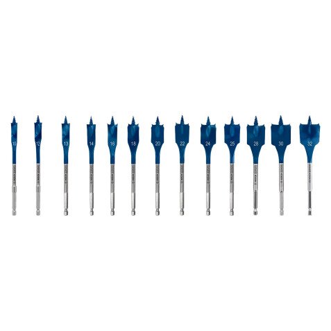 Coffret de 13 mèches plates pour bois Bosch EXPERT Self Cut Speed
