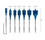 Coffret de 7 mèches plates Bosch EXPERT Self Cut Speed