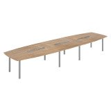 Table de réunion modulable piètement métal Belem