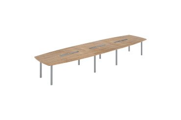 Table de réunion modulable piètement métal Belem