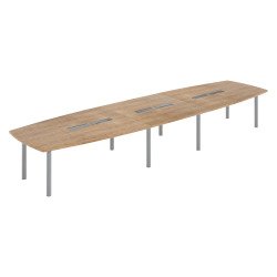 Table de réunion modulable piètement métal Belem
