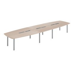 Moduleerbare tafel Belem 18 personen lichte eik