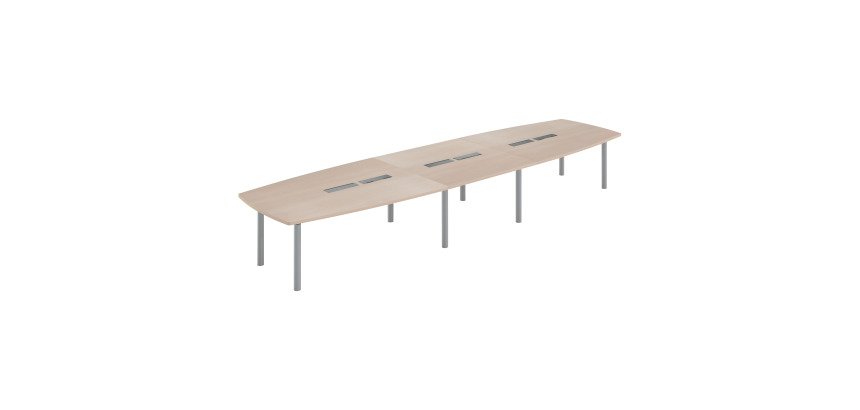 Table de réunion modulable piètement métal Belem