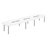 Table de réunion modulable plateau stratifié anti bactérien Belem