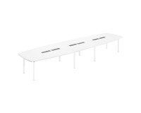 Tisch Belem L 520 x T 140 cm - 18 Personen weiß antibakteriell
