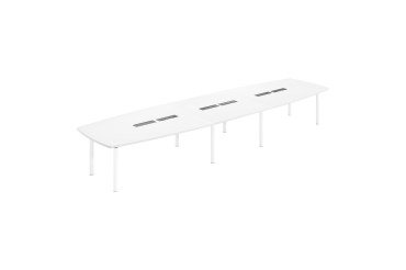 Table de réunion modulable plateau stratifié anti bactérien Belem