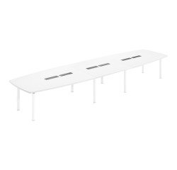 Table de réunion modulable piètement métal Belem