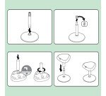 Tabouret ergonomique assis - Gris - Leitz Ergo