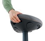 Tabouret ergonomique assis - Gris - Leitz Ergo