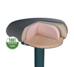 Tabouret ergonomique assis - Gris - Leitz Ergo