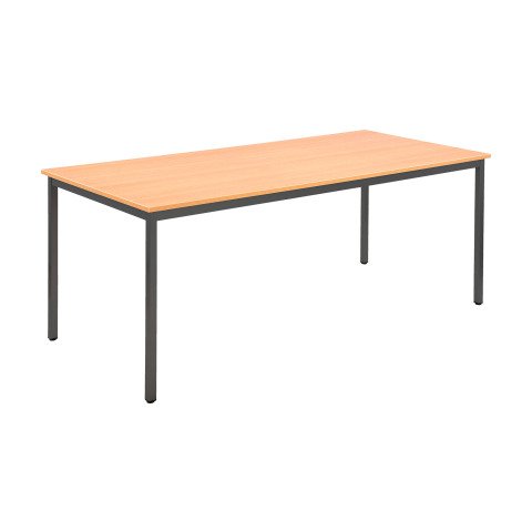 Mesa multiuso Eco roble claro An 180 x Fon 80 cm roble gris patas gris
