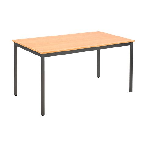 Mesa multiuso Eco roble claro An 140 x Fon 70 cm patas gris