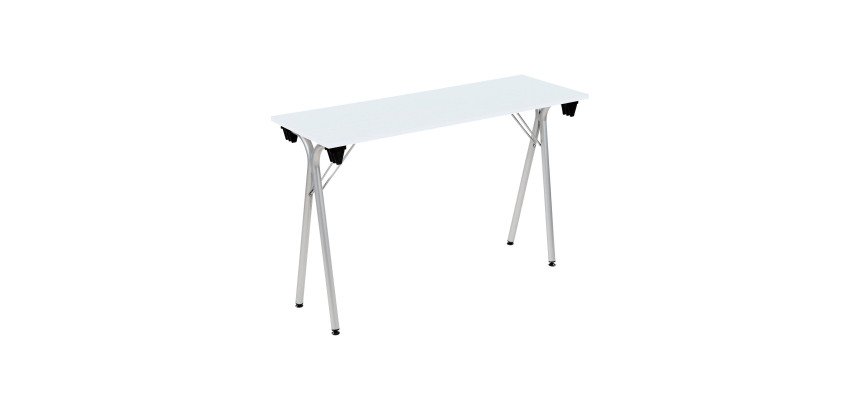Table pliante de formation L 120 x P 40 blanc