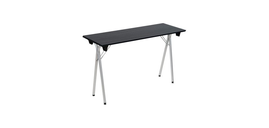 Table pliante de formation L 120 x P 40 bois Zonza noir