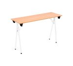 Table pliante de formation L 120 x P 40 chêne clair