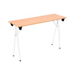 Table pliante de formation L 120 x P 40 chêne clair