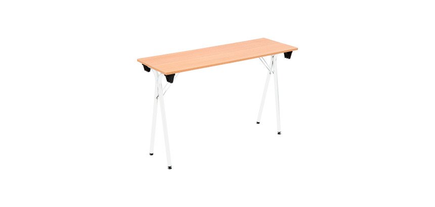 Table pliante de formation L 120 x P 40 chêne clair
