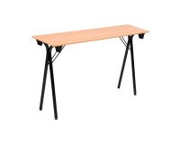 Table pliante de formation L 120 x P 40 chêne clair