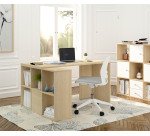 Bureau d'angle 6 cases L 140 cm - Maxicubes