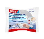 Cinta adhesiva tesa doble cara transparente 10 mt x 15 mm