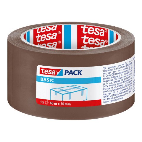 Cinta adhesiva 31 micras basic Havana Tesa 66 m x 50 mm