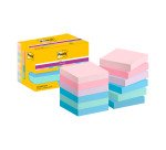 Post-it Super Sticky Notes 48 x 48 mm Blue, Green, Lavender, Pink Squared Plain 12 Pads of 90 Sheets