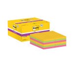 Post-it Super Sticky Assortiti 47,6 x 47,6 mm Confezione convenienza 18+6 unità da 90 fogli