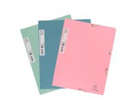 Carpeta con gomas y 3 solapas de cartón A4 24 x 32 AutentiK de Exacompta colores surtidos