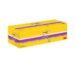 Post-it Super Sticky Notes 76 x 76 mm Assorted 90 Sheets Value Pack 21 + 3 Free