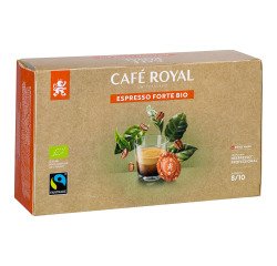 Coffee capsule Café Royal Professional Forte Espresso Organic - Box of 50 - Compatible with Nespresso Professional