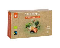 Capsule de café Café Royal Professionnel Espresso Forte Bio - Boîte de 50 - Compatible Nespresso Professionnel
